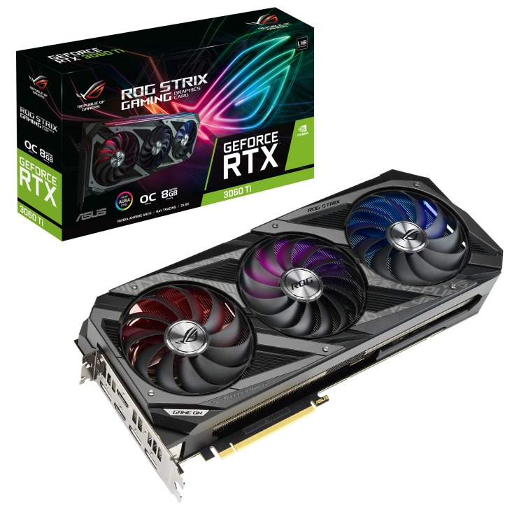 Купить Видеокарта Asus RTX 3060 Ti 8GB GDDR6 LHR (STRIX-RTX3060TI-O8G ...