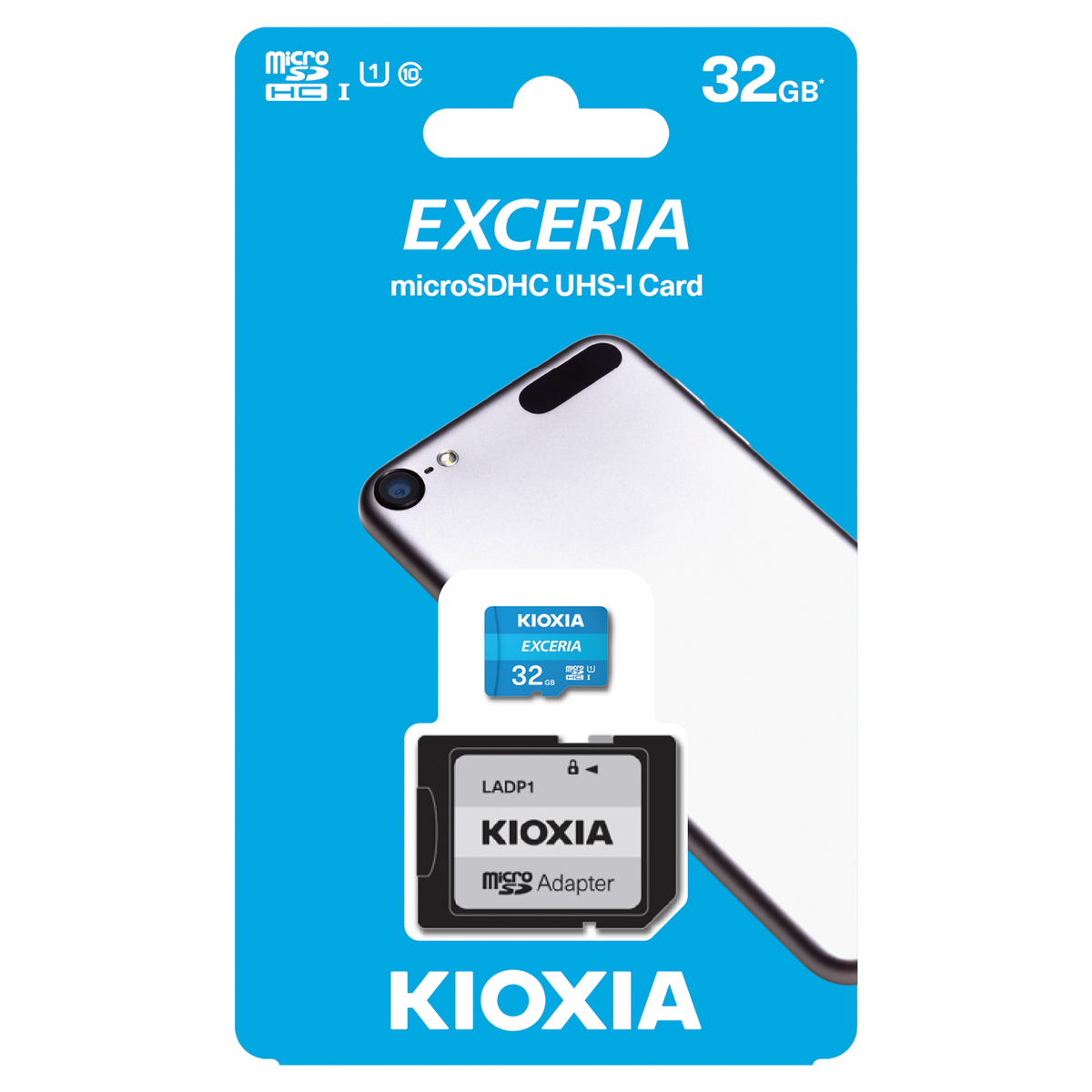 Купить microSDHC KIOXIA 32GB Exceria Class 10 + adapter (LMEX1L032GG2)  Т-000066133 в сети магазинов Хайтек!