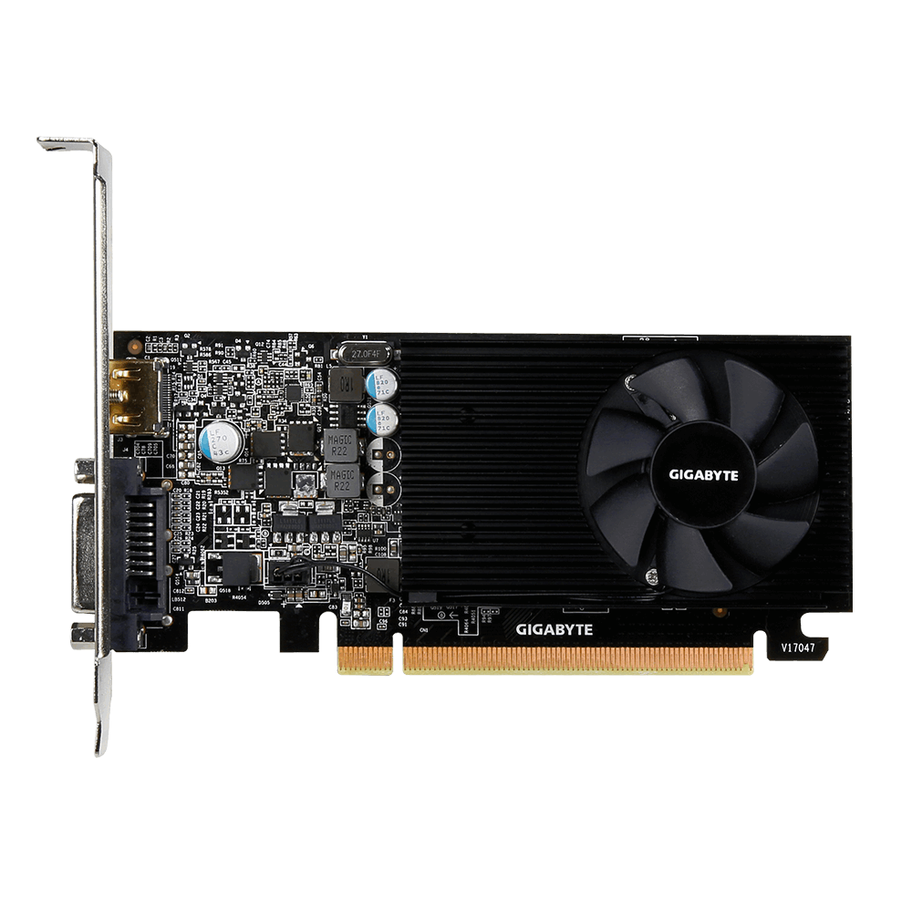 Купить Видеокарта Gigabyte GT 1030 2GB GDDR5 (GV-N1030D5-2GL) Т-000044022 в  сети магазинов Хайтек!