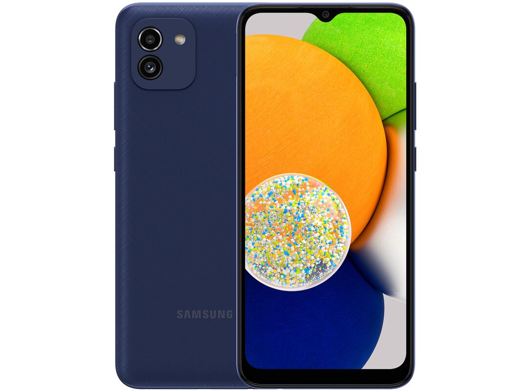 Купить Смартфон Samsung Galaxy A03 4/64GB Blue Т-000080296 в сети магазинов  Хайтек!