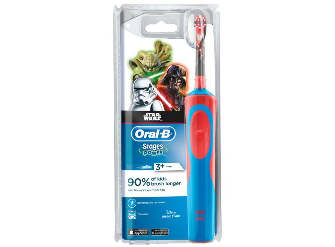 Купить зуб/щетка Braun D 12.523.1К Oral-B Kids Star Wars +насадка +аккум.  Т-000075541 в сети магазинов Хайтек!